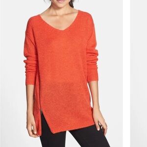 BP V-Neck Pullover Sweater with Side Zipper